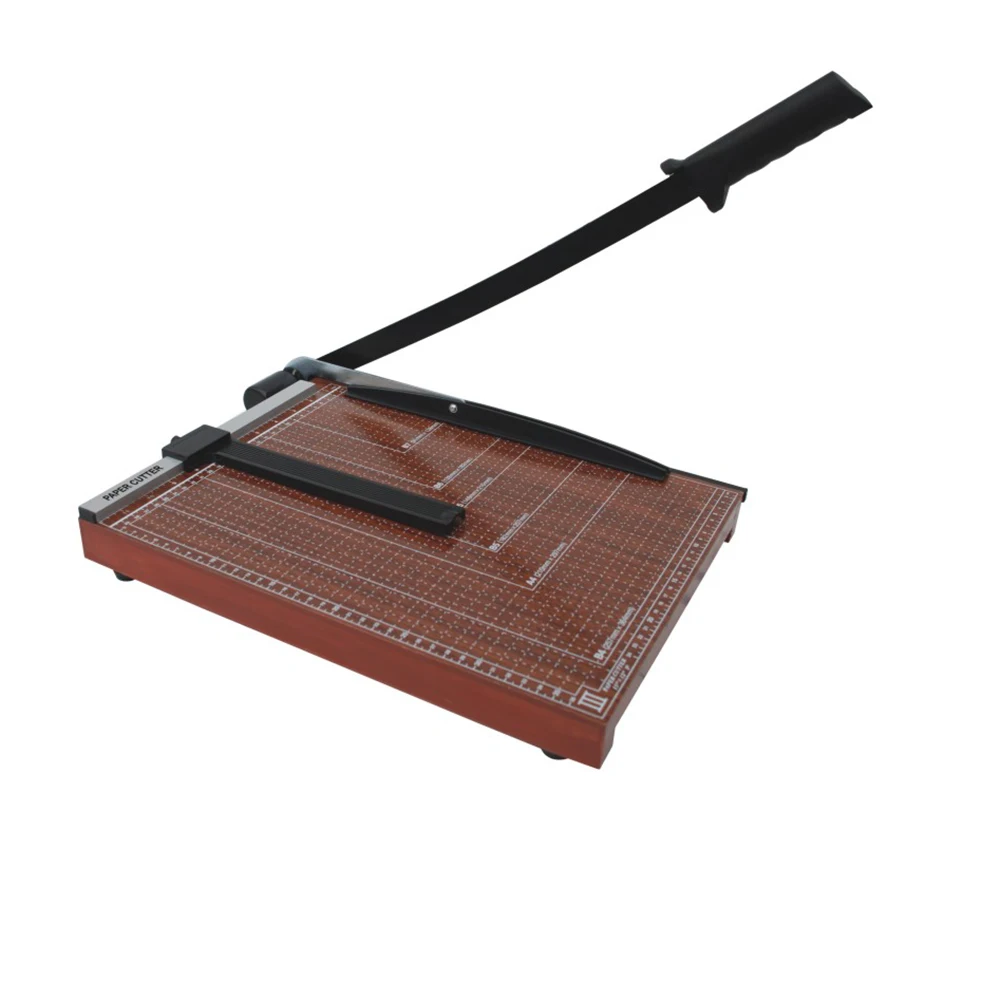 Professional Manufacture B4 Manual Wood Guillotine Paper Cutter Rotary Paper Trimmer