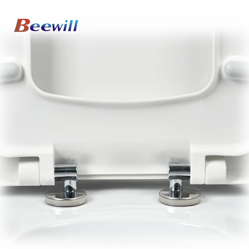 Beewill OEM/ODM Toilet Seat D Shape Universal Size Wrap Over Soft Close Toilet Seat Cover