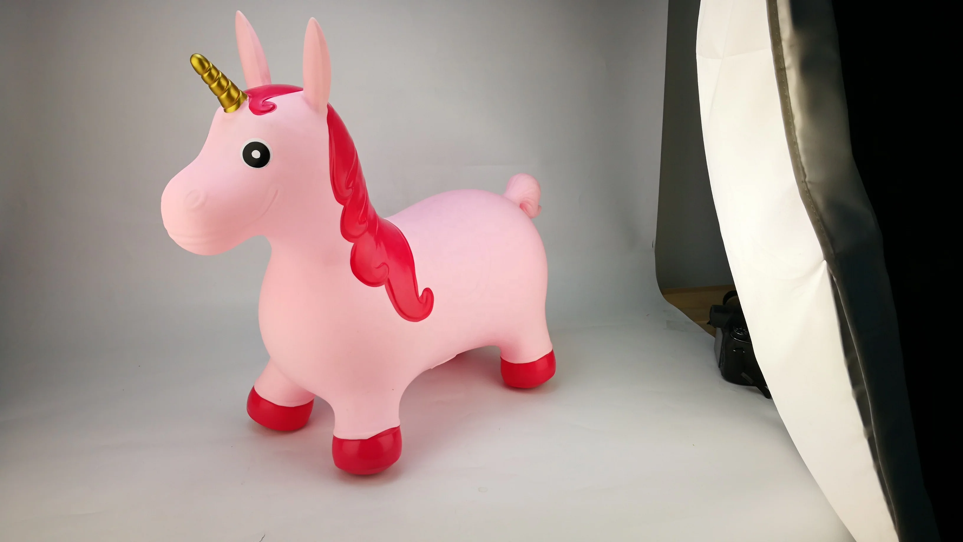 
Inflatable unicorn toy for kids ride on unicor animal hopper 