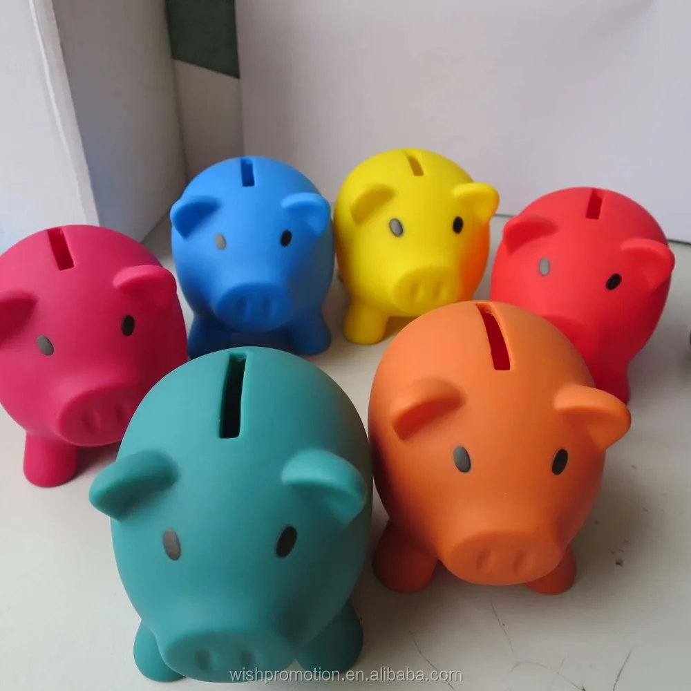 PVC piggy bank , plastic piggy bank
