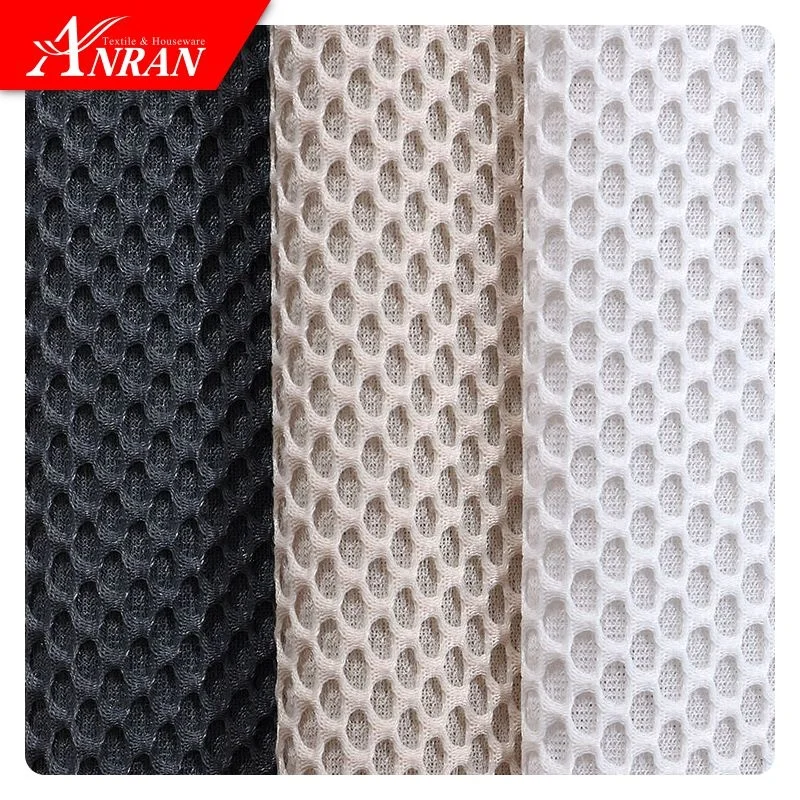 Антибактериальная функциональная сетчатая ткань из 100% полиэстера, воздухопроницаемая сэндвич-сетка для матраса, подходящего листа