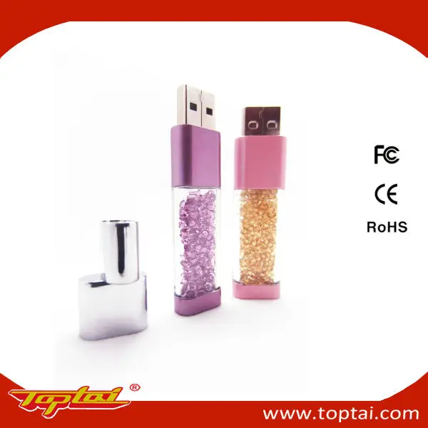 128 Мб флэш-накопитель Тонкий пластиковый Шифрование серебра Печать логотипа продвижение USB, блестящие USB Flash Drive