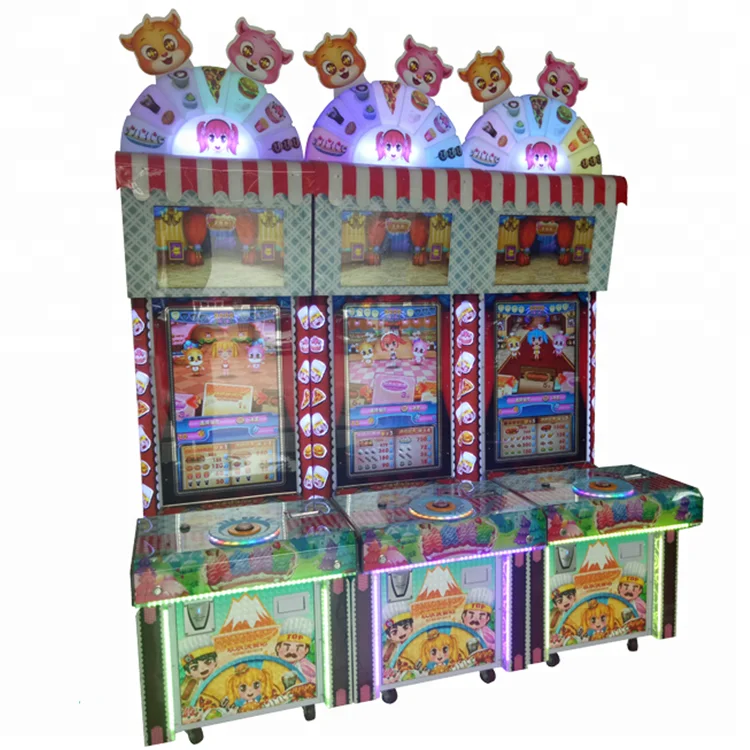 Вкусная еда и изысканной гостевой дети монетами лотерея машина бинго для продажи