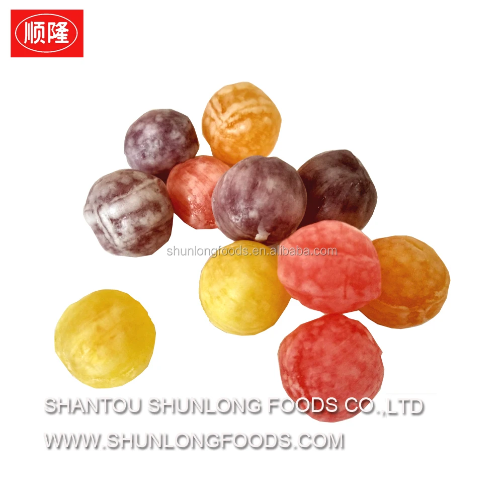 Fruity High Quality Sweet Sour Ball Hard Candy, sweet yet tart candy with filling