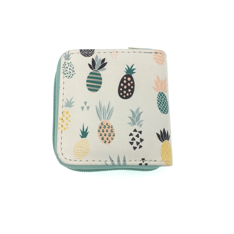 YK New Women Fashion Latest Beauty Products Leaf Ladies Coin Purse Clutch Bag Handle Wallet For Lady