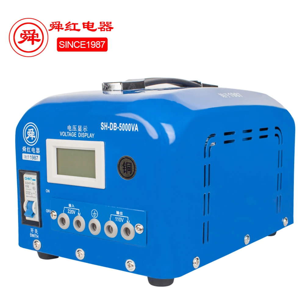 Высокого напряжения питания 5000 Вт шаг вверх и вниз трансформатор с светодиодный дисплей 220 В до 110