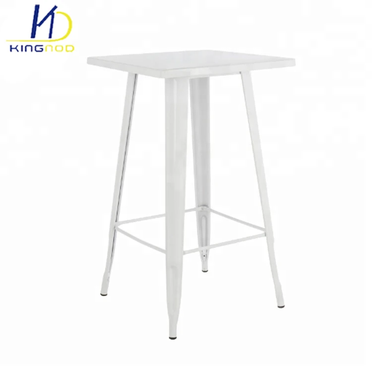 Popular Classic Design Outdoor Indoor Available Industrial Metal High Bar Table