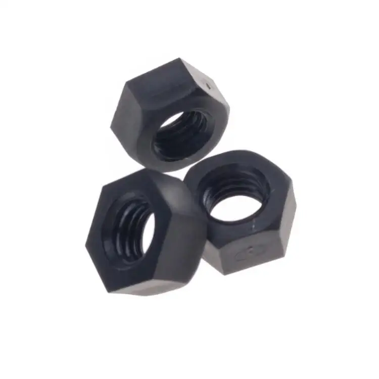 M3 Black nylon Hex Nuts PA 66 Standard Fastener DIN 934 for Bolt Screws