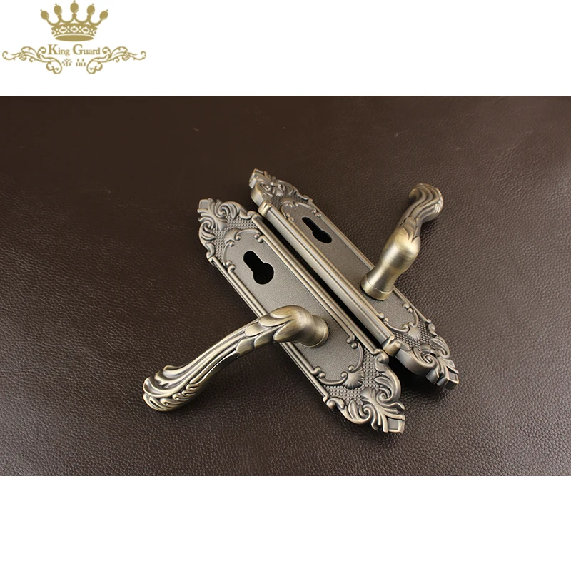 New design door handle wooden door rustic handle antique silent interior bedroom door handle