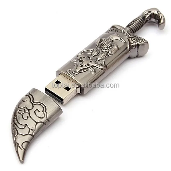 128GB USB Flash Drive Pen Drive Memory Stick Metal Eagle Dagger Shape