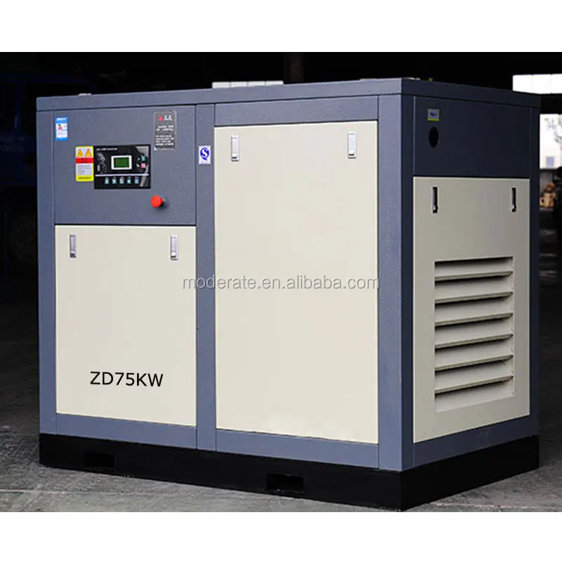 75KW/100HP Одноступенчатые Промышленности компрессор воздушный винт