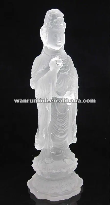 
WF053 crystal kwan yin statues 
