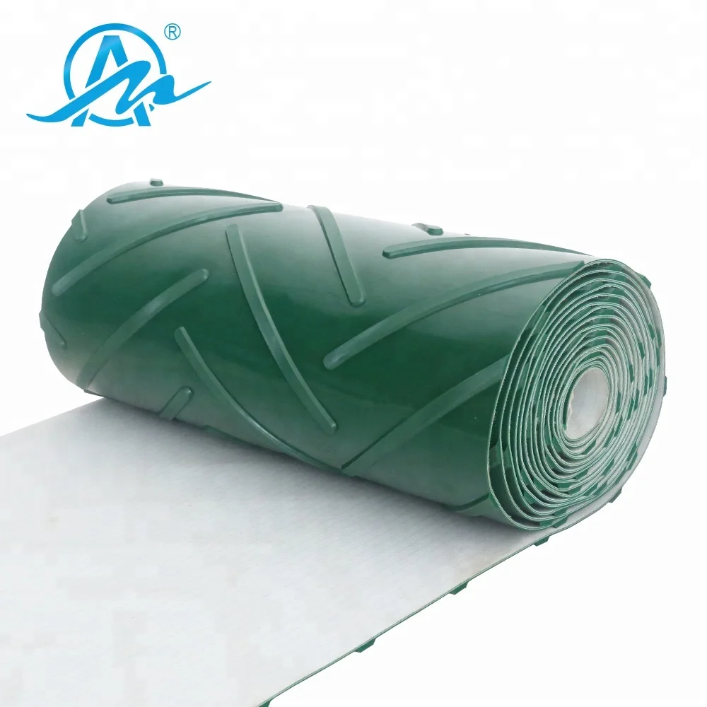 Специальная обработка зеленый ПВХ fishbone шаблон конвейер/ребристые конвейер