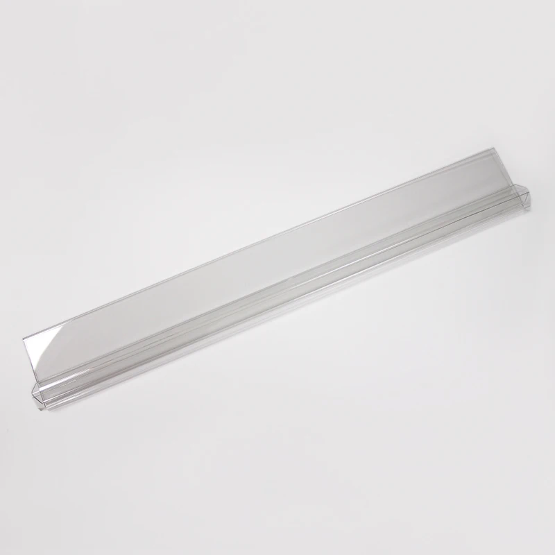 Custom shelf plastic PETG sign label holder pricing data strips holder for supermarket retail stores shelves