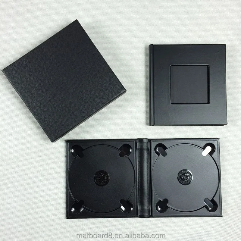 Изготовленный на заказ Чехол для dvd-приставки кожаный материал чехол cd-дисков свадебного подарка тканевый/льняной