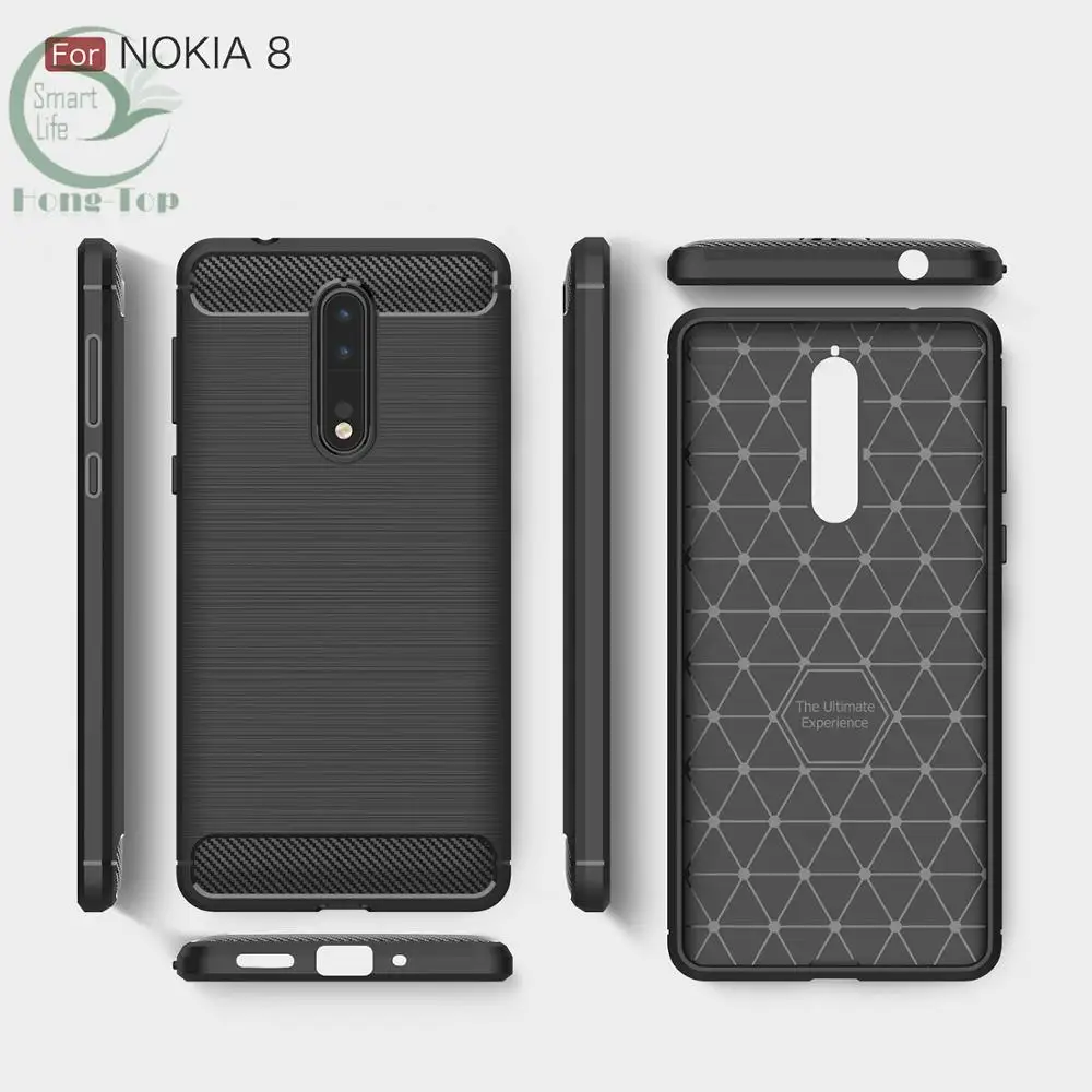 Soft TPU back cover anti explosion phone case for Nokia 8