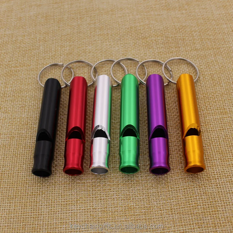 Custom colorful metal whistle keychain train whistle wholesale