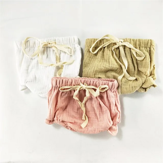 
High quality Baby bloomers wholesale children boutique clothes ruffle baby with lace bloomer 