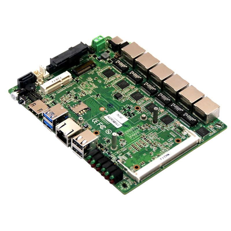 6 LAN firewall router industrial mini itx motherboard with intel I7-4500U processor support pfsense function