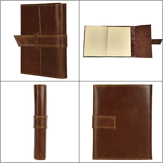 Genuine Leather Handmade Journal to Write in Notebook Refillable Diary for Men & Women Writers Artist Poet Gift