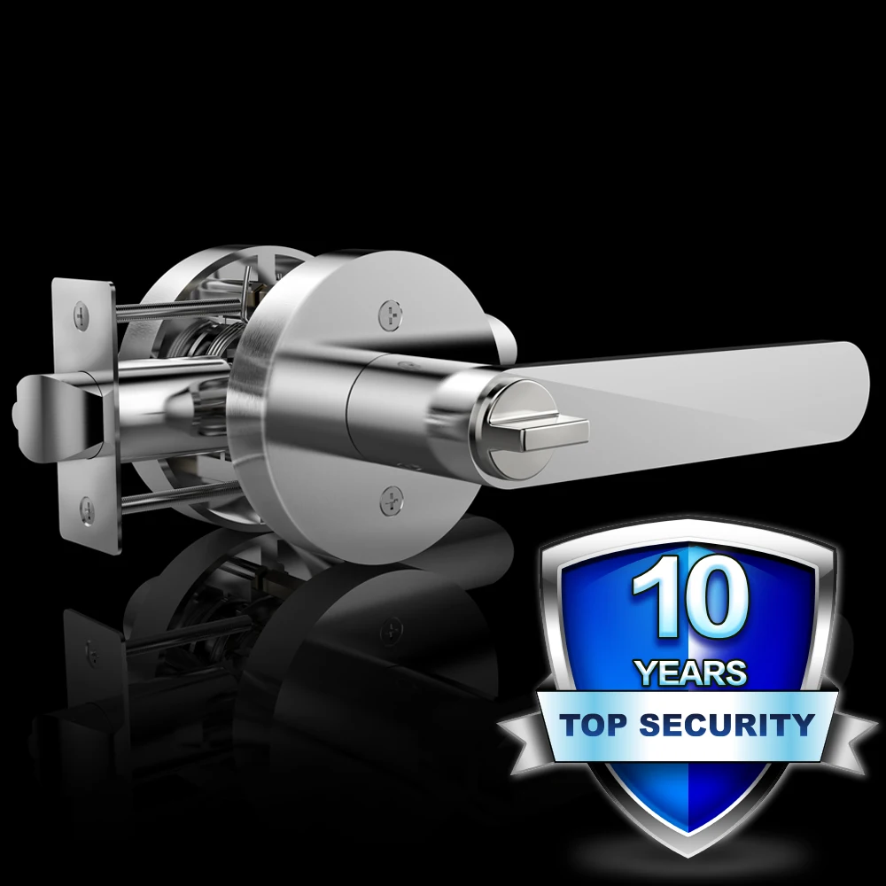 MOK interior double hardware handle lock stainless steel wooden door lock set