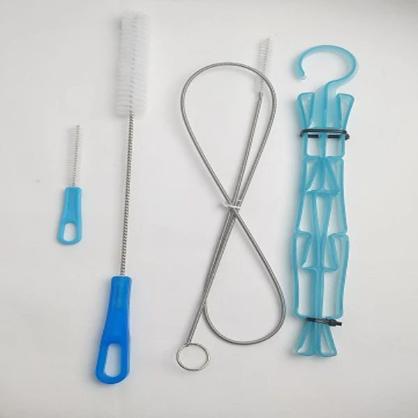Hydration bladder cleaning kit set for universal water reservoir