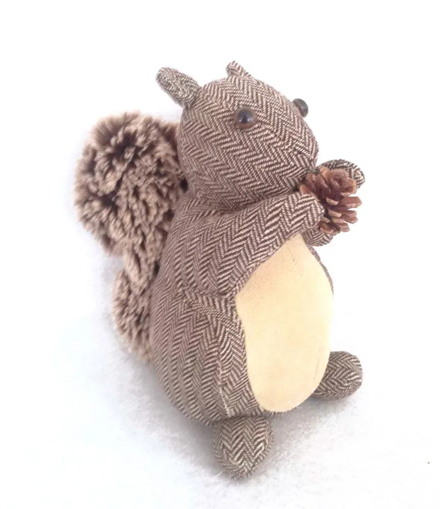 Cute Creative Squirrel Fabric Door Stop