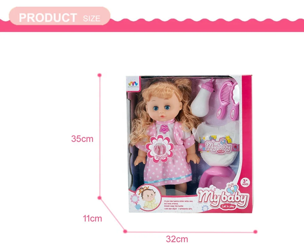 Wholesale PVC non-toxic real vinyl reborn baby dolls for kids girl pee doll .