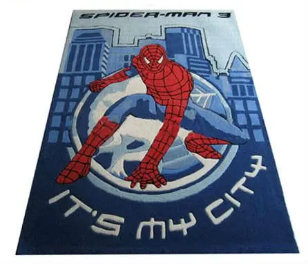Handmade acrylic patterned spider-man carpet