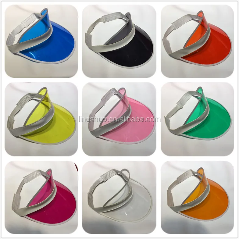 Factory product pvc plastic sun visor Vegas Dealer Golf Visor Hat Cap