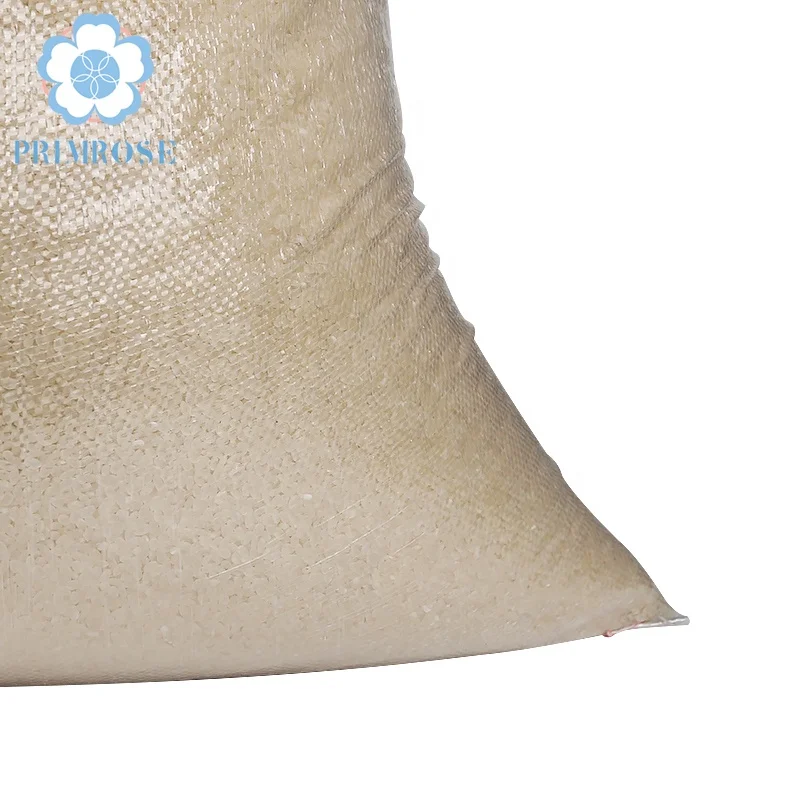 
100% polypropylene customized 25kg 50kg transparent rice packing pp woven bag 