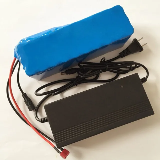 
Electric bike 36v 10ah lithium ion battery with 18650 cells PVC case with charger 10S BMS Retail 