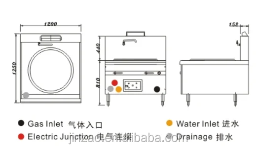 Single Head Stove Gas Catering Equipment Chinese Restaurant Heavy Duty Commercial Kitchen 1 Wok Burner