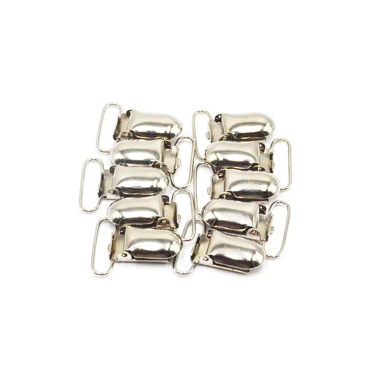 35mm Suspender Clip Baby Metal Pacifier Clip For Baby Pacifier Holder Clip Chain