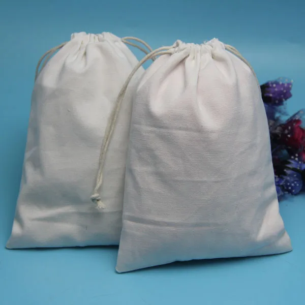 Eco friendly Organic Cotton Bag with Nylon String for Menstrual cup