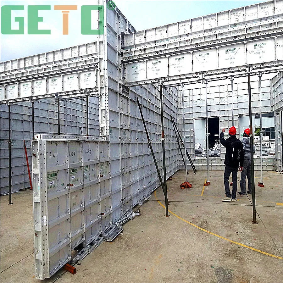 Lower cost high efficiency kumkang aluminium formwork for building villa project