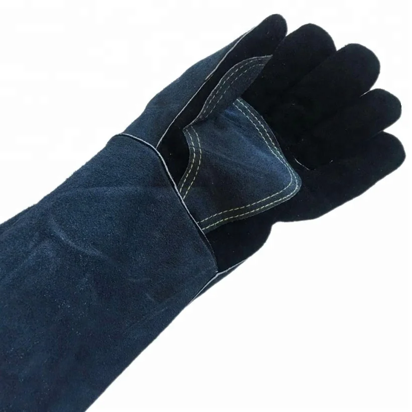 cow leather heated bbq gloves waterproof