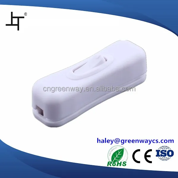 transparent color slim inline switch pull cord switch for floor lamps