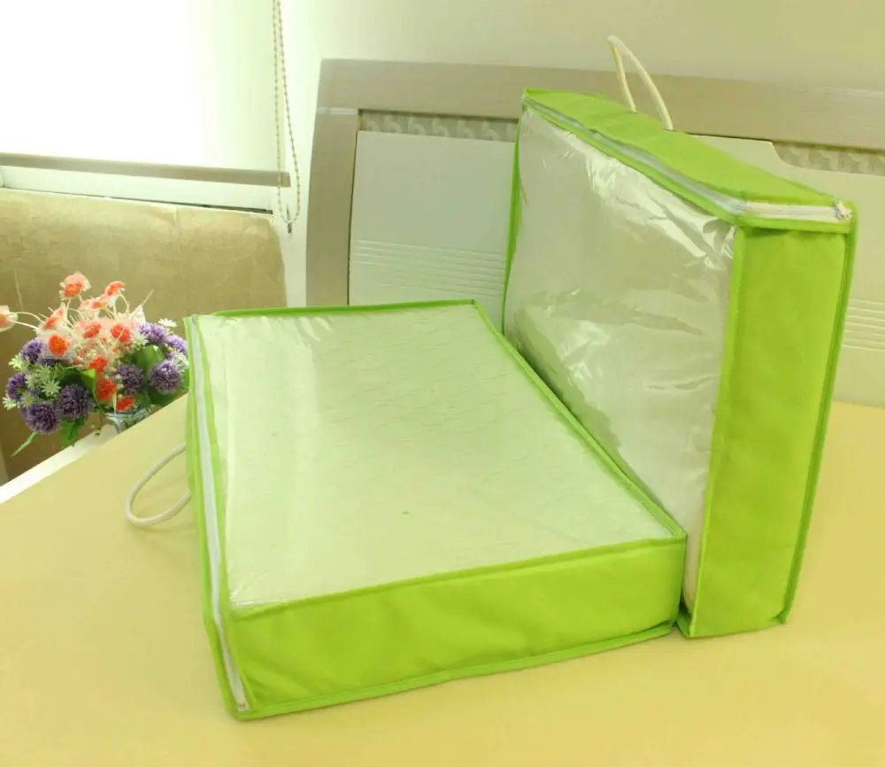 Texpack OEM High Quality Clear PVC PE Non Woven Bedding Set Packaging Zipper Bag