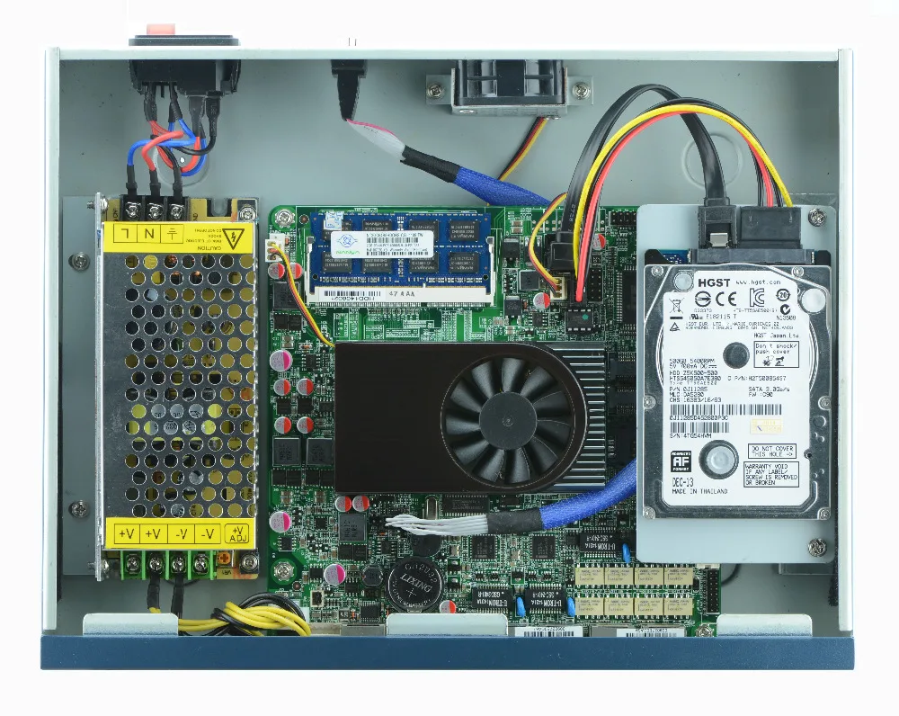 Обход шлюз сети серверов с вентилятором охлаждения структуры baytrail J1900 CPU 4 * LAN PC