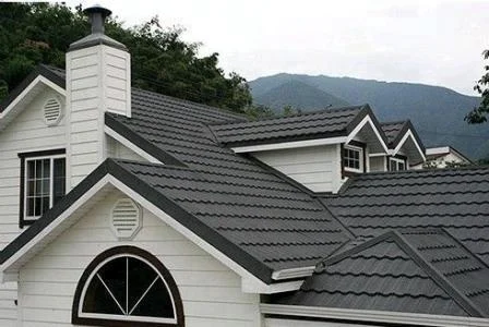 Cheap asphalt shingles/concrete color acrylic roof tile/ guangzhou new building material