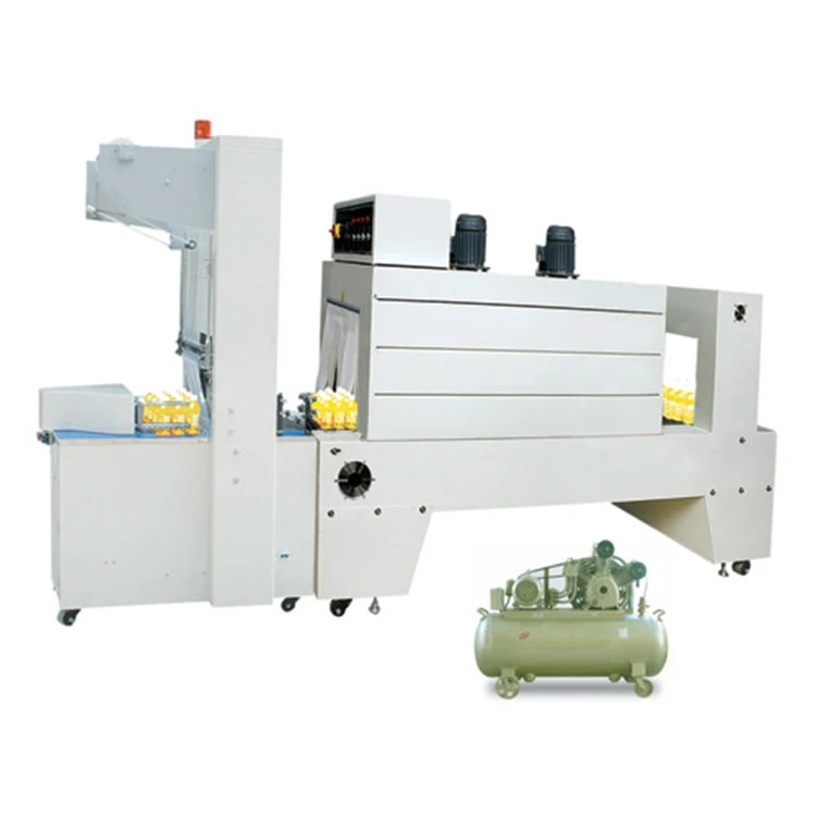 Semi- Automatic water pet bottle film heat tunnel shrink packing wrapping machine