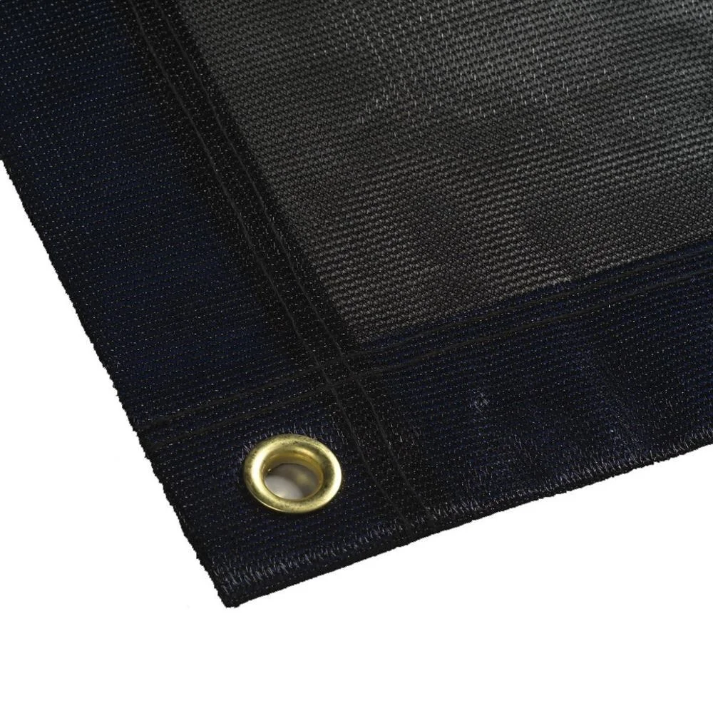 10x12ft blind canopy sun shade sail 70% with eyelets reinforced black mesh tarp for trailer cover rectangle  privacy shades