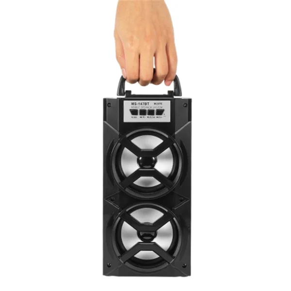 MS-147BT LED Light Wireless BT Portable Hand Speaker High Power FM Radio Audio Music Player Support TF Card USB