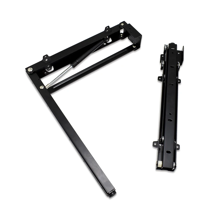 
 Space saving shelf support shoe cabinet wardrobe stool hydraulic buffer hidden folding seat stool bracket  