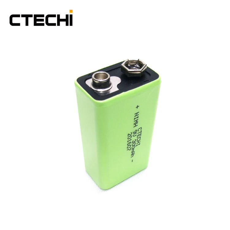 CTECHi High Capacity 9V 300mAh NiMH Rechargeable RC Battery