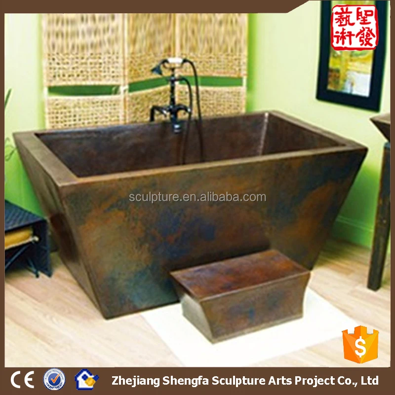 
New arrival hand made copper bathtub from china 