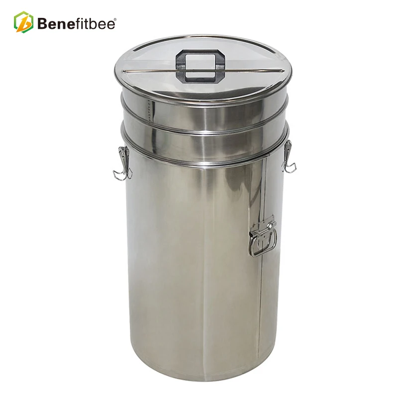 Beekeeping Equipment From China Double Filter Net Honey Bucket (201 Flat Cover) For Sales