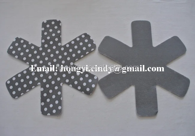 Die cutting heat resistant nonwoven felt hot pot mats, cooking mats