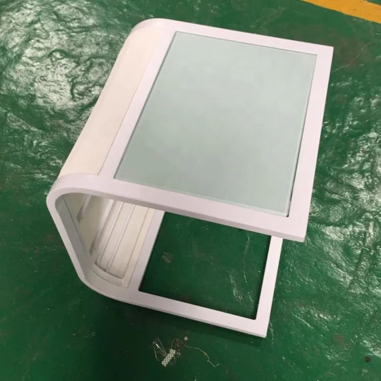 Rattan furniture garden coffee table alum frame rattan outdoor dining table